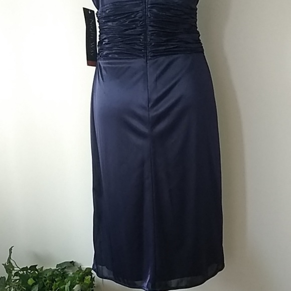 Nightway Collection NWT Navy blue dress size medium - Picture 6 of 7